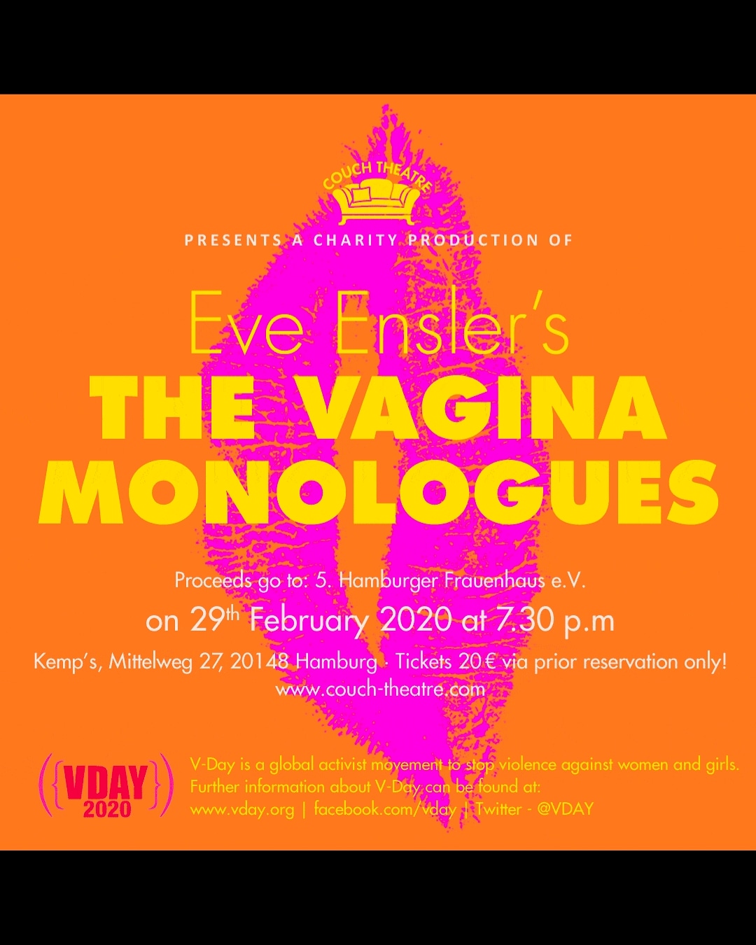 The Vagina Monologues by Eve Ensler
